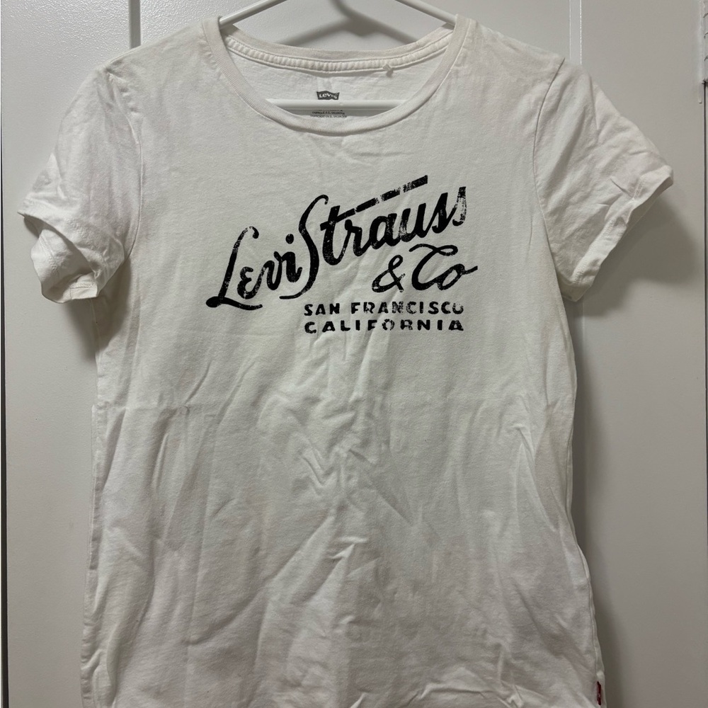 Levi's White Short Sleeve Tee